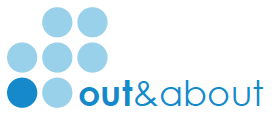 out and about logo